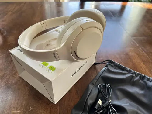 Auriculares Langsdom Over-ear Anc Auto 70hs Bluetooh 5.4 Color Negro