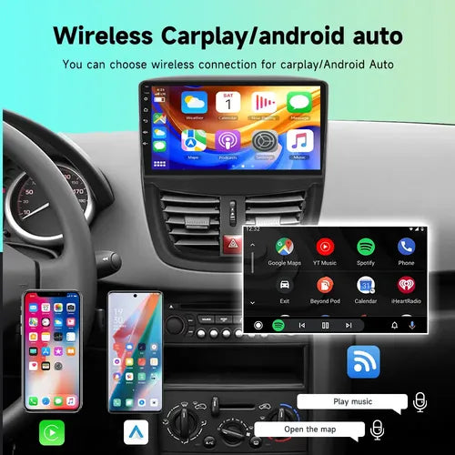 Pantalla Multimedia Peugeot 207 Android Auto Carplay 4gb 64g