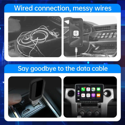 Adaptador Android Auto Carplay  Auto 2 En 1  Bt 5.4