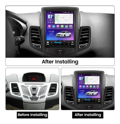 Radio Andorid Tipo Tesla 4+64 Carplay Ford Fiesta Carplay