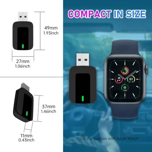 Adaptador Android Auto Carplay  Auto 2 En 1  Bt 5.4