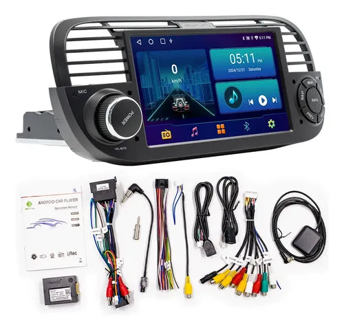 Estereo Carplay Android Auto Fiat 500 7  4gb 128gb