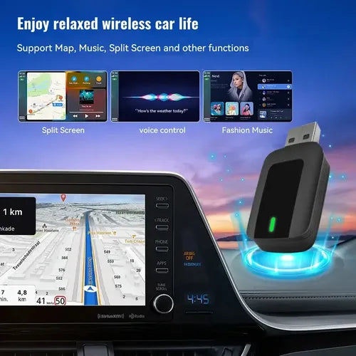 Adaptador Android Auto Carplay  Auto 2 En 1  Bt 5.4