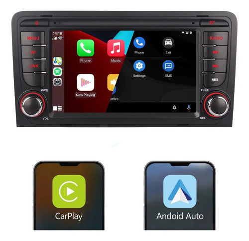 Pantalla Estereo A3 2003-2012 Carplay Android Auto 2gb 64gb