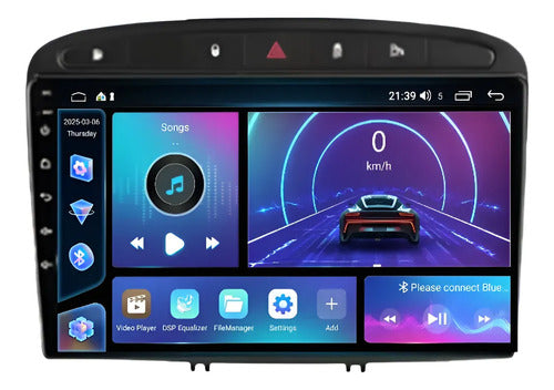 Stereo Multimedia Peugeot 308 Carplay Android Auto 2gb 64gb