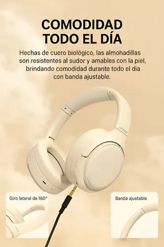 Auriculares Langsdom Over-ear Anc Auto 70hs Bluetooh 5.4 Color Negro