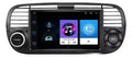 Estereo Carplay Android Auto Fiat 500 2gb 64g Negro Blanco