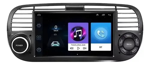 Estereo Carplay Android Auto Fiat 500 2gb 64g Negro Blanco