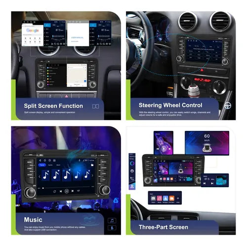 Pantalla Estereo Audi A3 2003-2012 Carplay Android  4gb 64gb