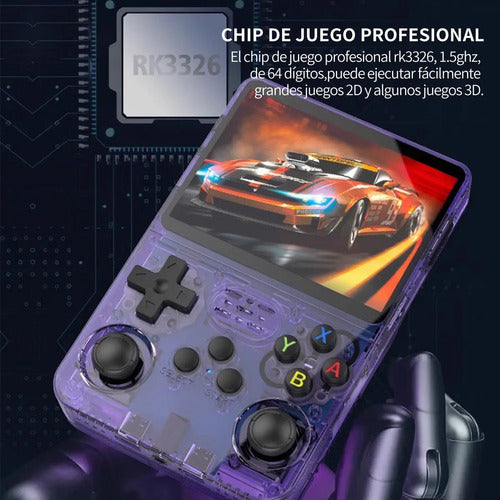 Pantalla Ips Portátil Para Juegos Retro R36s 64g Blanco