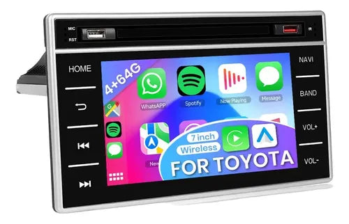 Stereo Multimedia Toyota Hilux 2017/19 Carplay Android Auto