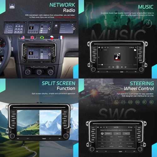 Pantalla Vw Vento Amarok Golf 6gb 128gb Carplay Con Camara