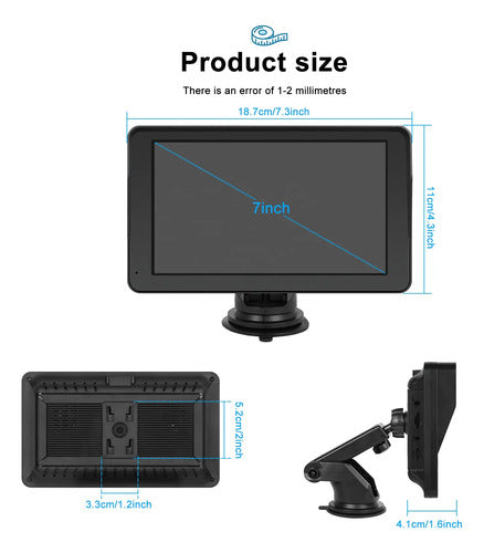 Central Multimedia Tactil Con Carplay Y Android Auto 12v 7