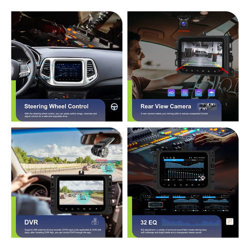 Estéreo 4+64g Carplay Para Jeep Compass Renegade Android