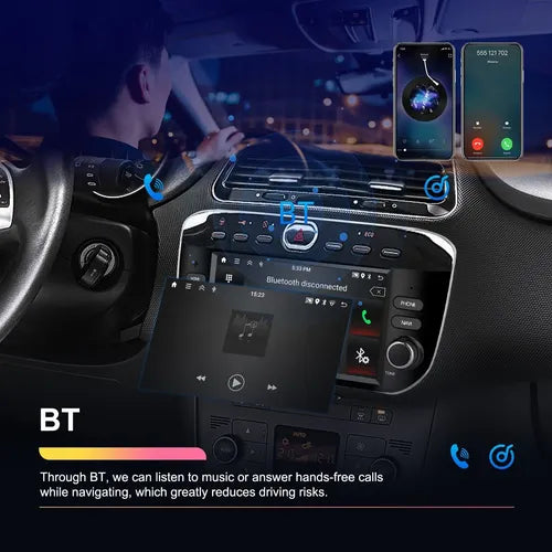 Pantalla Fiat Punto  Carplay Android Auto 4gb 64g
