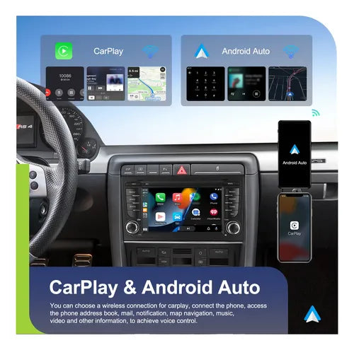 Estereo Audi A4 B7 2002/2008 4 Gb 64gb Carplay Android Auto