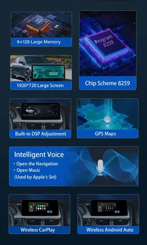 Pantalla Multimedia Audi A4 A5 S4 S5 Carplay Android