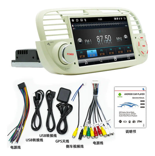 Estereo Carplay Android Auto Fiat 500 4gb 64g Octacore