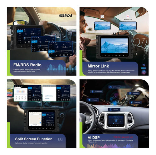 Estéreo 4+64g Carplay Para Jeep Compass Renegade Android