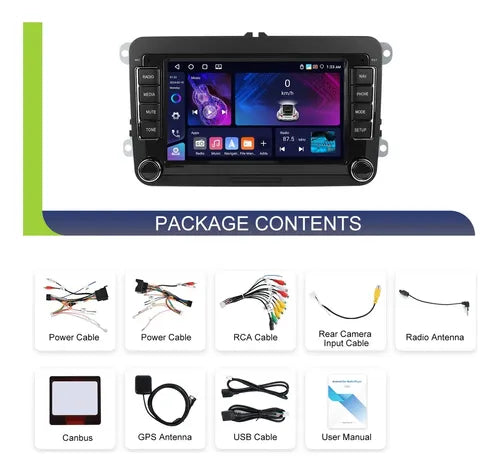 Pantalla Vw Vento Amarok Golf 4gb 64gb Carplay Con Camara