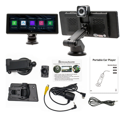Pantalla 10 Pulgadas  12v Auto Carplay/ Android Auto + Cam