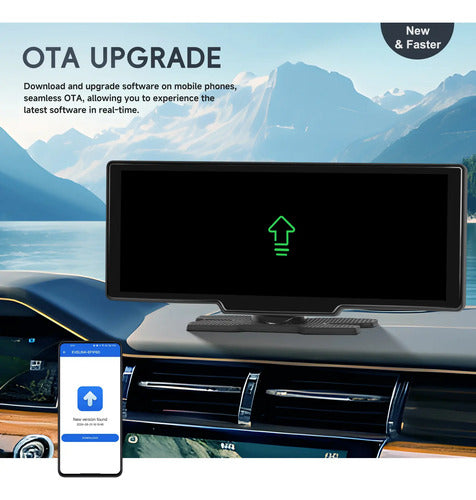 Pantalla 10 Pulgadas  12v Auto Carplay/ Android Auto + Cam