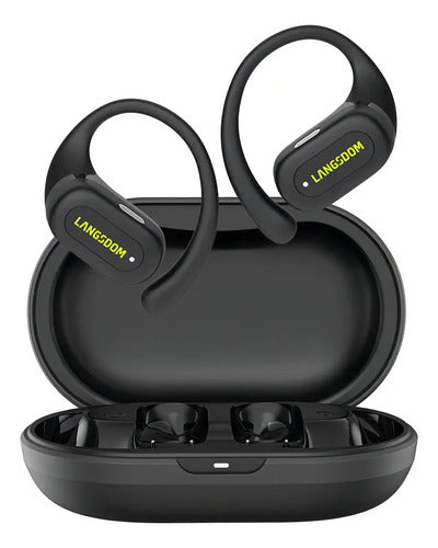 Auriculares Langsdom Ts19 Bluetooth Inalámbricos Open Ear Deportivo Negro