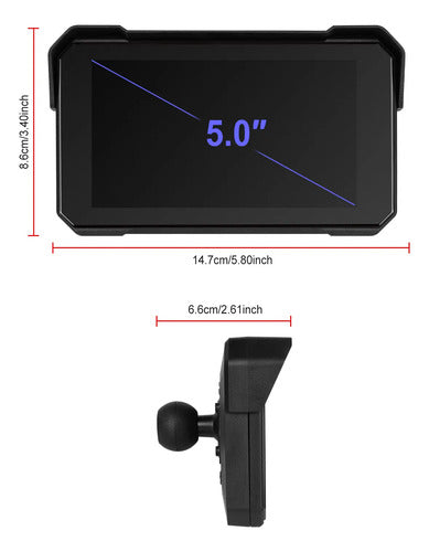 Carplay Moto Android Multimedia Navegador Impermeable