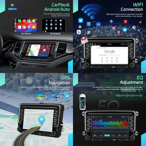 Pantalla Vw Vento Amarok Golf 6gb 128gb Carplay Con Camara