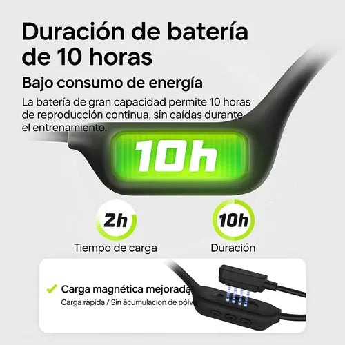 Auriculares Conducción Ósea Langsdom Be17 Para Natación Con 32 Gb Y Bluetooth 5.4 Negro