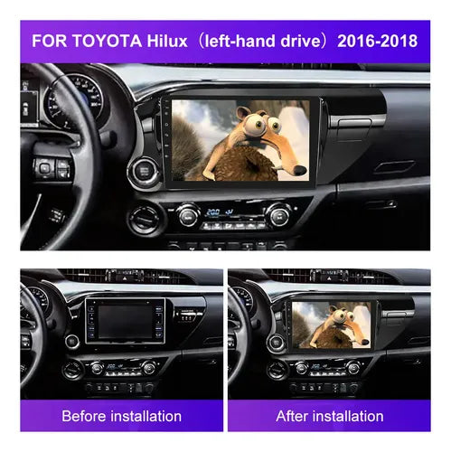 Stereo Multimedia Toyota Hilux 2017/18 Carplay Android Auto