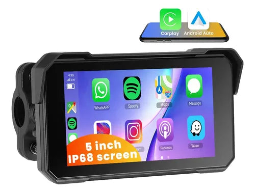 Carplay Moto Android Multimedia Navegador Impermeable