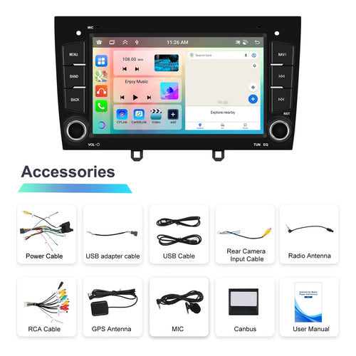 Pantalla Carplay Peugeot 408/308 2014