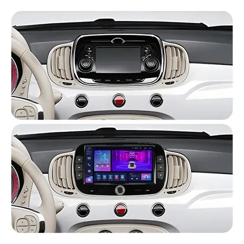 Estereo Carplay Android Auto Fiat 500 4gb 64g Octacore 16-19