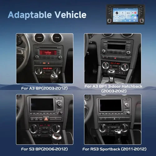 Pantalla Estereo Audi A3 2003-2012 Carplay Android  4gb 64gb
