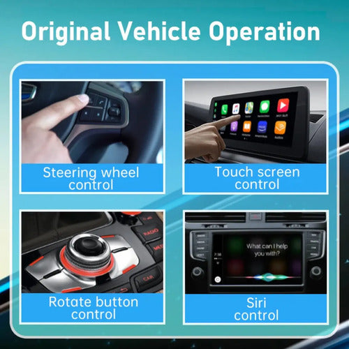 Adaptador Android Auto Carplay  Auto 2 En 1  Bt 5.4