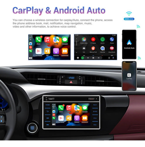 Stereo Multimedia Toyota Hilux 2017/19 Carplay Android Auto