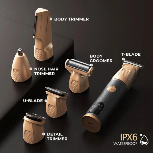 Afeitadora  Masculina Resuxi  Cuerpo Groming Barba 6 En 1