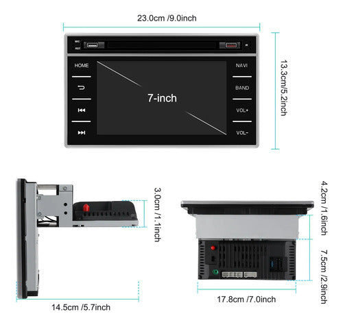 Stereo Multimedia Toyota Hilux 2017/19 Carplay Android Auto