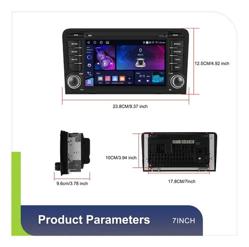 Pantalla Estereo Audi A3 2003-2012 Carplay Android  4gb 64gb
