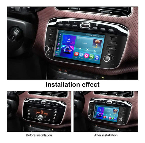 Pantalla Fiat Punto 12/15 Carplay Android Auto 4gb 64g  Octa