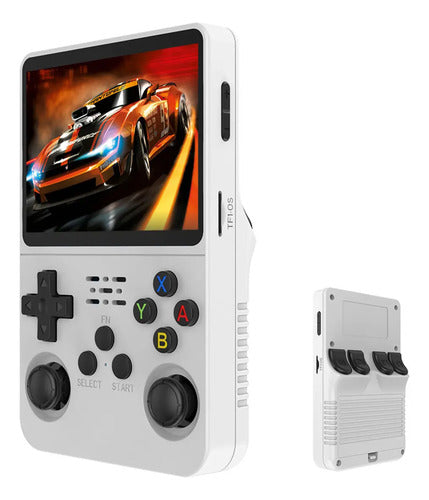 Pantalla Ips Portátil Para Juegos Retro R36s 64g Blanco
