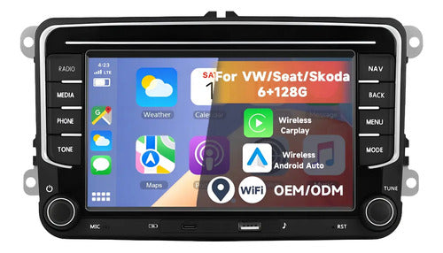 Pantalla Vw Vento Amarok Golf 6gb 128gb Carplay Con Camara