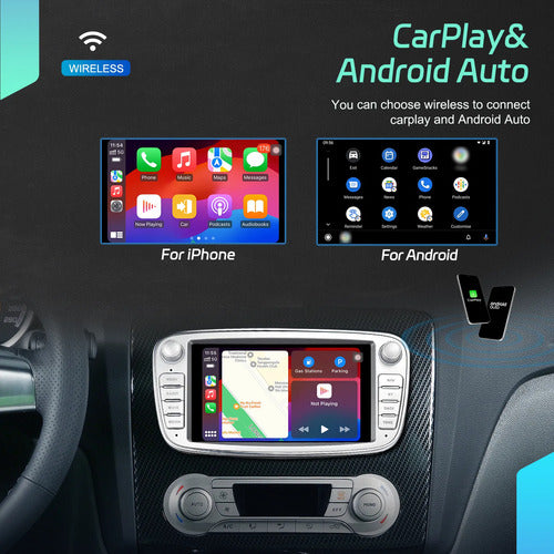 Pantalla Carplay Android Ford Focus Mondeo Kuga