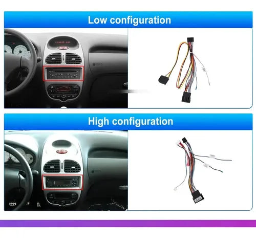 Estereo Android Peugeot 206  Carplay Android 2gb 64gb Marco