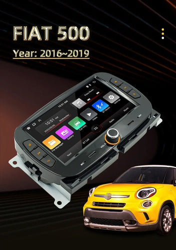 Estereo Carplay Android Auto Fiat 500 4gb 64g Octacore 16-19