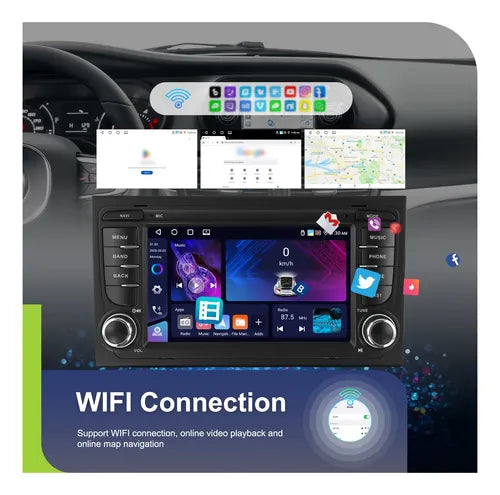 Estereo Audi A4 B7 2002/2008 4 Gb 64gb Carplay Android Auto