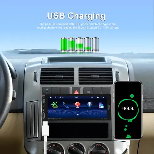 Stereo Pantalla Univer 1din Universal Carplay Android Auto