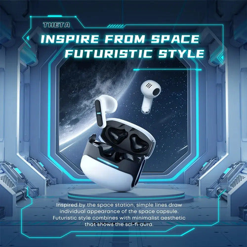 Audífonos Bluetooth Gamer In-ear Langsdom Tg11 Negro E-sports Series Led