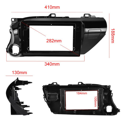 Stereo Multimedia Toyota Hilux 2017/18 Carplay Android Auto